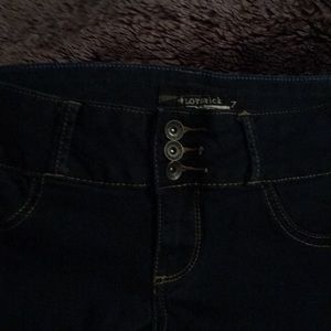 Lovesick size 7 dark blue jegging hot topic torrid